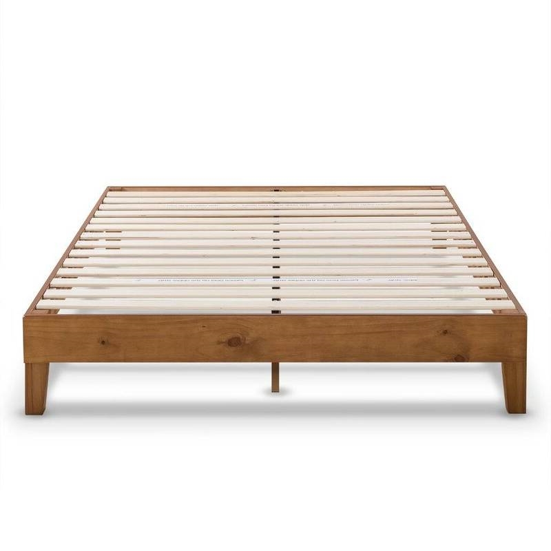 Full Size Mid Century Modern Solid Wood, Solid Wood Platform Bed Frame Full