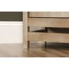 Cottage Style Wardrobe Armoire Storage Cabinet in Light Oak Wood Finish