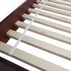 Queen size Japanese Style Platform Bed Frame in Mahogany Finish