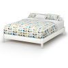 Queen size Platform Bed in Pure White Finish