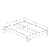 Queen size Platform Bed in Pure White Finish
