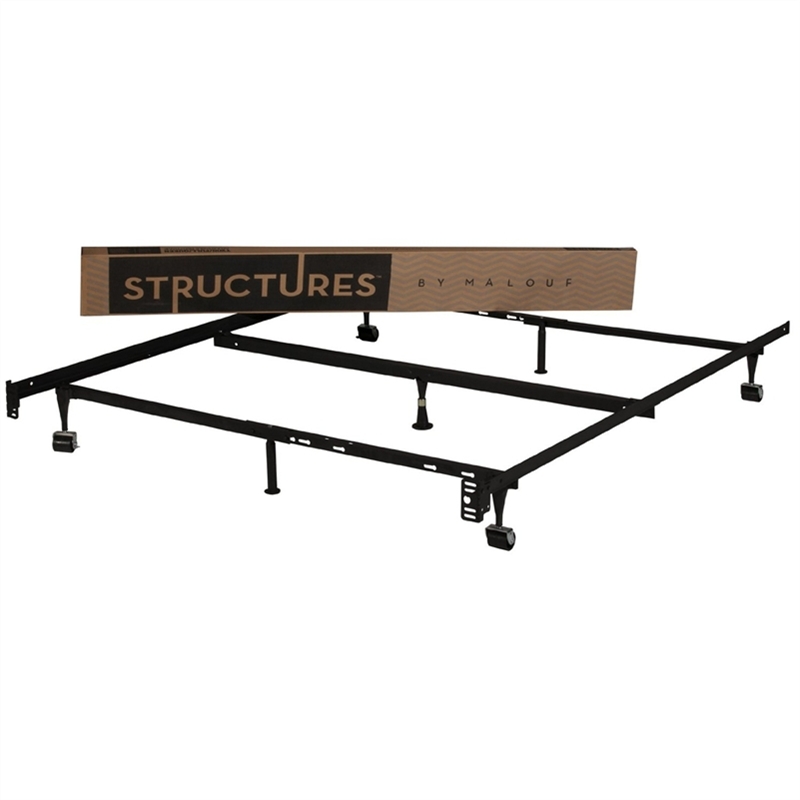 Heavy Duty Adjustable Metal Bed Frame, How To Put Center Support On Bed Frame