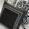 Twin / Twin XL 4-Piece Black White Damask Print Comforter Set