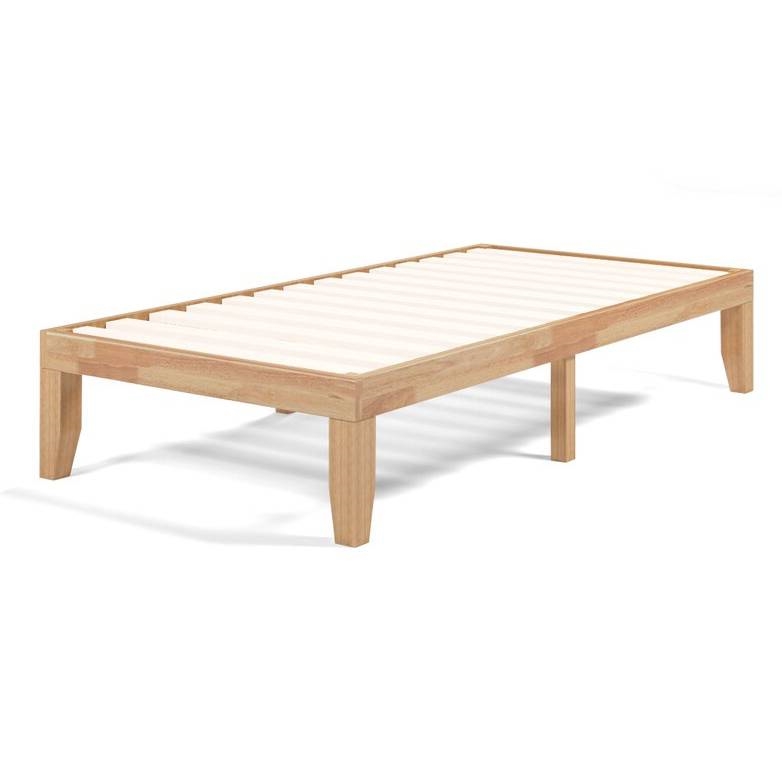 Twin Solid Wood Platform Bed Frame In, Wood Platform Bed Frame Double